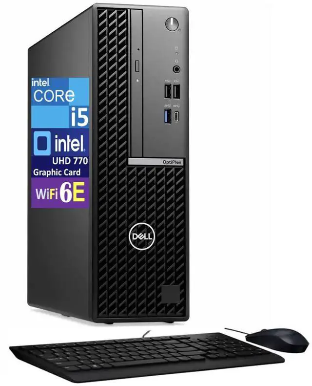 Main image of Dell Optiplex Business Mini Desktop (Intel i5-14500, Intel UHD 770, 16GB DDR5, 256GB SSD, WiFi 6E, Bluetooth 5.3, DVD-R/W, 180W PSU, RJ-45, 1 Display Port, HDMI, Win 11 Pro)