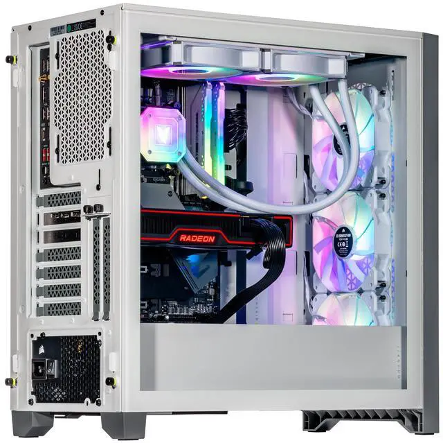 Alt view image 4 of 7 - Velztorm iCUE Certified Argentux Custom Built Gaming Desktop PC (Intel i7-11700K, AMD Radeon RX 9060 XT, 32GB DDR4, 2TB PCIe SSD, RGB Fans, 240mm AIO, 750W PSU, WiFi 6, Bluetooth 5.1, Win 11 Pro)