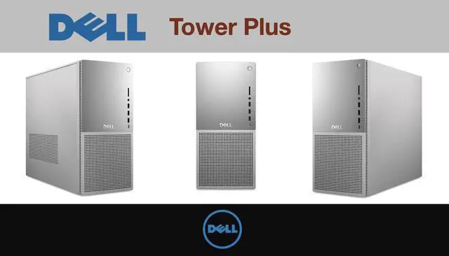 Alt view image 6 of 6 - Dell Tower Plus AI PC Desktop (Intel Ultra 7-265, 32GB DDR5, 128GB PCIe SSD + 2TB HDD, Integrated Graphics, 450W PSU, WiFi 7, Bluetooth 5.4, RJ-45, HDMI, Win 11 Pro)
