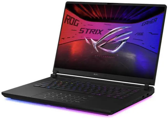 Alt view image 4 of 6 - ASUS ROG Strix AI Gaming Laptop 16.0" 240Hz Mini LED WQXGA Display (Intel Ultra 9- 275HX, GeForce RTX 5080 16GB, 32GB DDR5, 2TB SSD, RGB KB, 2 Thunderbolt 5, WiFi 7, Webcam, Bluetooth 5.4, Win 11 Pro)