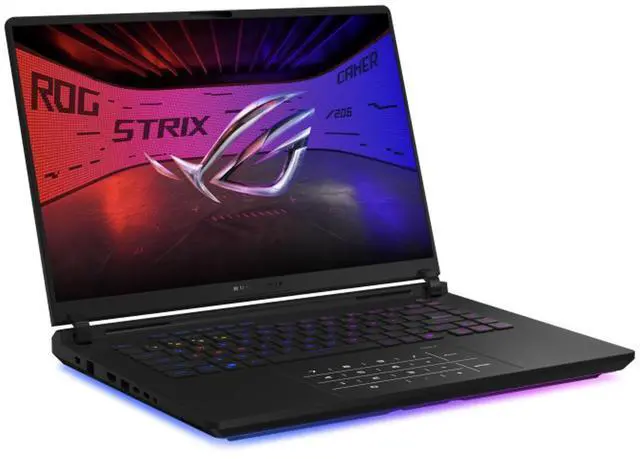 Alt view image 2 of 6 - ASUS ROG Strix AI Gaming Laptop 16.0" 240Hz Mini LED WQXGA Display (Intel Ultra 9- 275HX, GeForce RTX 5080 16GB, 32GB DDR5, 2TB SSD, RGB KB, 2 Thunderbolt 5, WiFi 7, Webcam, Bluetooth 5.4, Win 11 Pro)