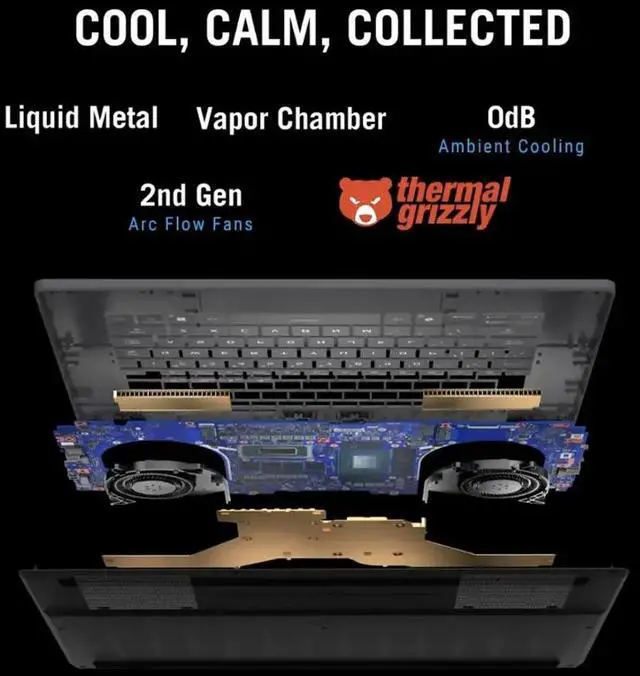 Alt view image 4 of 7 - ASUS ROG Zephyrus AI Gaming Laptop 16.0" 240Hz OLED WQXGA Display (Intel Ultra 9-285H, NVIDIA GeForce RTX 5080 16GB, 32GB LPDDR5X, 4TB PCIe SSD, RGB KB, Thunderbolt 4, WiFi 7, Webcam, Win 11 Home)