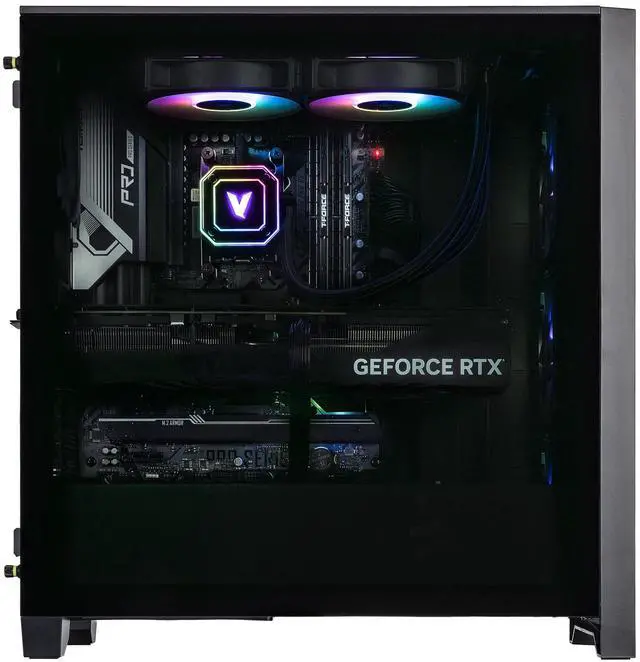 Alt view image 2 of 7 - Velztorm Altix Custom Built Gaming Desktop PC (AMD Ryzen 7 9700X, AMD Radeon RX 9060 XT, 32GB DDR5, 2TB PCIe SSD, RGB Fans, 240mm AIO, 1000W PSU, WiFi 6E, Bluetooth 5.2, RJ-45, Win 11 Pro)