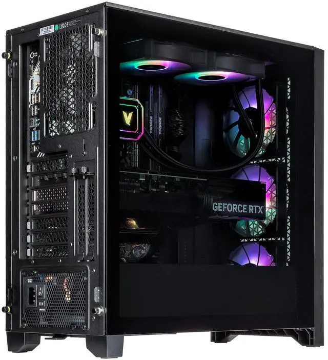 Alt view image 3 of 7 - Velztorm Altix Custom Built Gaming Desktop PC (AMD Ryzen 7 9700X, AMD Radeon RX 9060 XT, 32GB DDR5, 2TB PCIe SSD, RGB Fans, 240mm AIO, 1000W PSU, WiFi 6E, Bluetooth 5.2, RJ-45, Win 11 Pro)