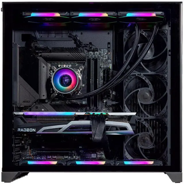 Alt view image 3 of 7 - Velztorm Orix Gaming Desktop PC (Intel i9-12900K, AMD Radeon RX 9060 XT, 32GB DDR5, 2TB PCIe SSD, 360mm AIO, 850W PSU, WiFi 6E, Bluetooth 5.2, RJ-45, 1 Display Port, HDMI, Win 11 Home)