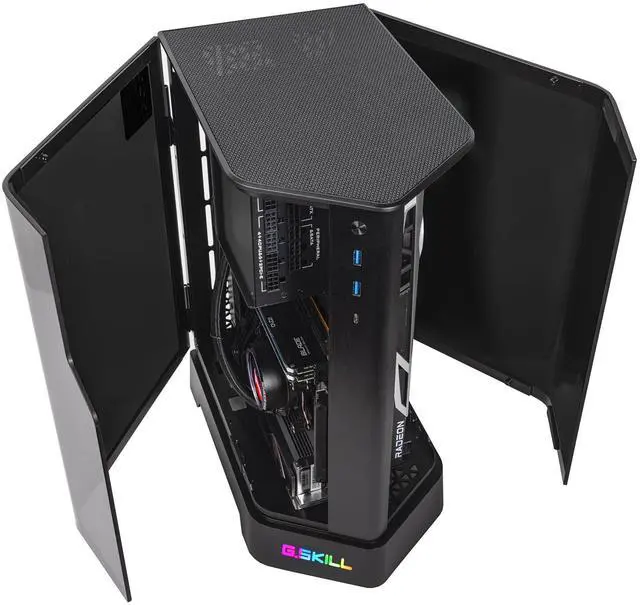 Alt view image 2 of 7 - Velztorm Zenix Custom Built Gaming Desktop PC (AMD Ryzen 5 5600X, Radeon RX 9070 XT, 32GB DDR4, 2TB PCIe SSD, 240mm AIO, 750W PSU, Bluetooth 5.2, RJ-45, 1 Display Port, HDMI, Win 11 Pro)