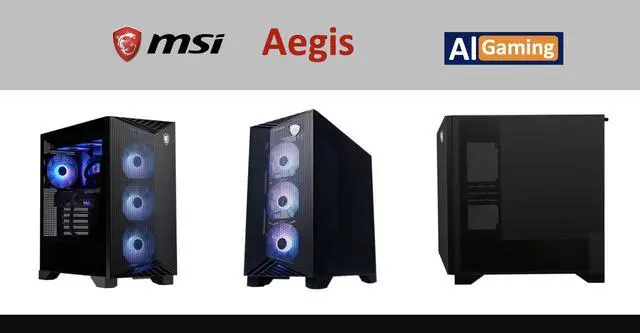 Alt view image 7 of 7 - MSI Aegis AI Gaming Desktop PC (Intel Ultra 9-285, NVIDIA GeForce RTX 5070 Ti 16GB GDDR7, 32GB DDR5, 2TB SSD, RGB Fans, 750W PSU, WiFi 7, Bluetooth 5.4, RJ-45, 3 Display Port, 1, Win 11 Home)