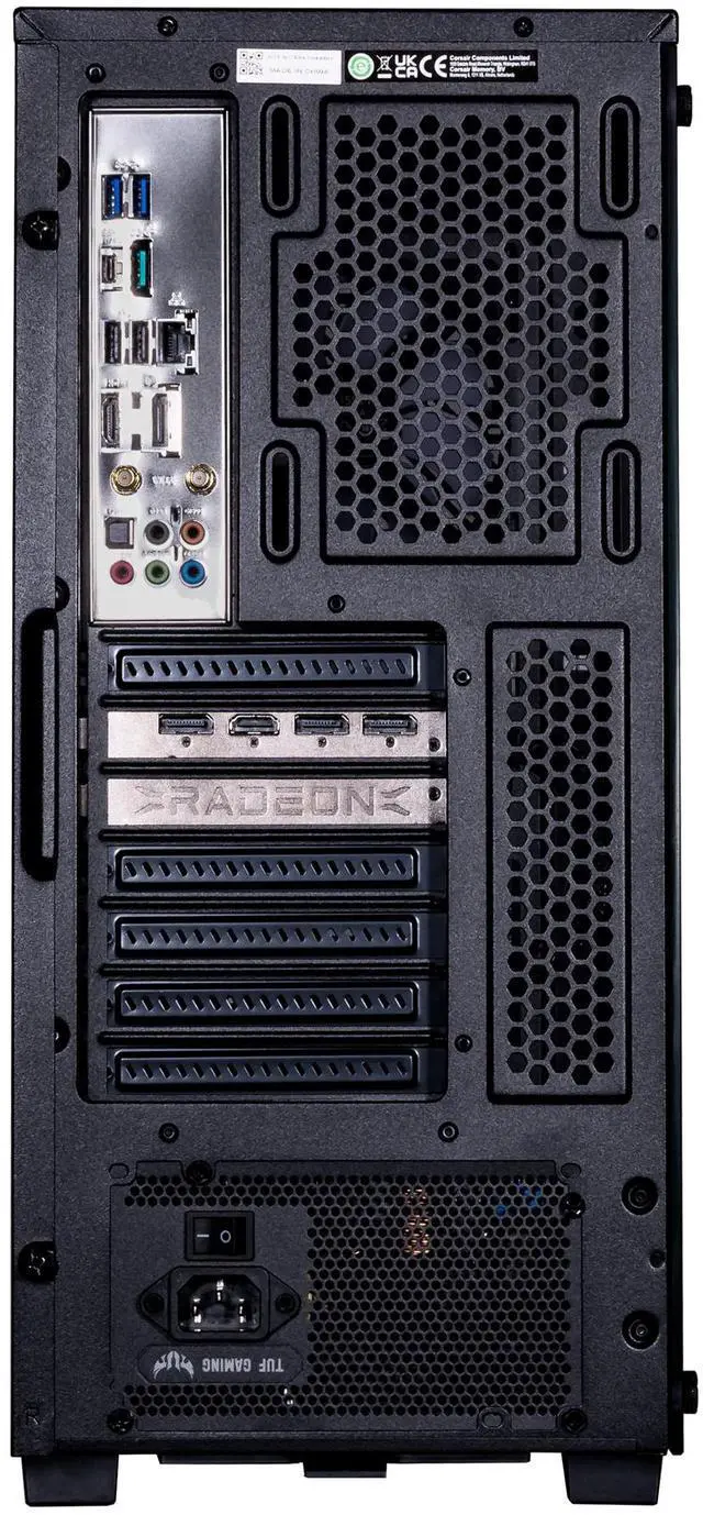 Alt view image 3 of 7 - Velztorm Fultix Custom Built Gaming Desktop PC (AMD Ryzen 5-5500, GeForce RTX 5070 Ti, 32GB DDR4, 1TB PCIe SSD, 750W PSU, WiFi 4, Bluetooth 4.2, RJ-45, HDMI, Win 11 Pro)