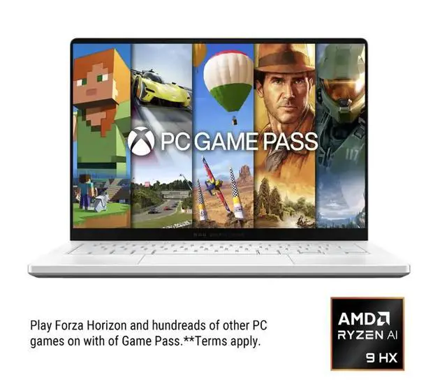 Alt view image 5 of 7 - ASUS ROG Zephyrus AI Gaming Laptop 14.0" 120Hz OLED 2.8K Display (AMD Ryzen AI 9 HX 370, NVIDIA GeForce RTX 5070 Ti 12GB, 32GB LPDDR5X, 1TB SSD, RGB KB, WiFi 7, Webcam, Bluetooth 5.3, Win 11 Home)