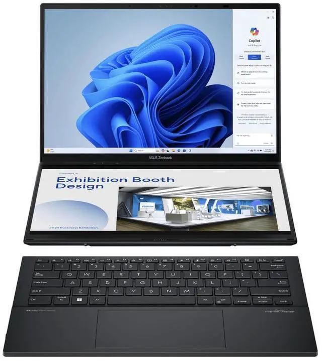 Alt view image 5 of 7 - ASUS Zenbook DUO AI Powered 2-in-1 Laptop 14.0" WUXGA (Intel Ultra 9-285H, 32GB LPDDR5X, 4TB PCIe SSD, Win 11 Pro) (Renewed)