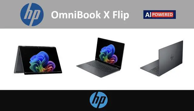 Alt view image 7 of 7 - HP OmniBook AI Powered 2-in-1 Laptop 16.0" Touchscreen IPS WUXGA Display (Intel Ultra 5-226v, 16GB LPDDR5X, 512GB SSD, Backlit KB, Thunderbolt 4, WiFi 6E, Webcam, Bluetooth 5.3, Win 11 Home)