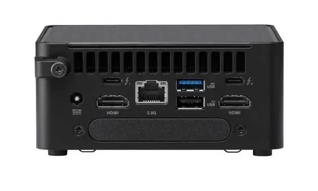 Alt view image 6 of 7 - ASUS NUC AI Powered Mini Desktop (Intel Ultra 5-135H, No OS, 8GB DDR5, 1TB PCIe SSD, 2 Thunderbolt 4, WiFi 6E, Bluetooth 5.3, 120W PSU, RJ-45, 2 HDMI, Win 11 Pro)
