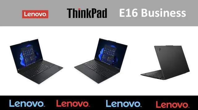 Alt view image 6 of 6 - Lenovo ThinkPad E16 Gen 3 Business Laptop 16.0" Touchscreen WUXGA IPS Display 300 nits (Intel Ultra 5-225U 6-Core 2.00GHz, 32GB DDR5, 1TB PCIe SSD, Backlit KB, FP, Win 11 Pro)