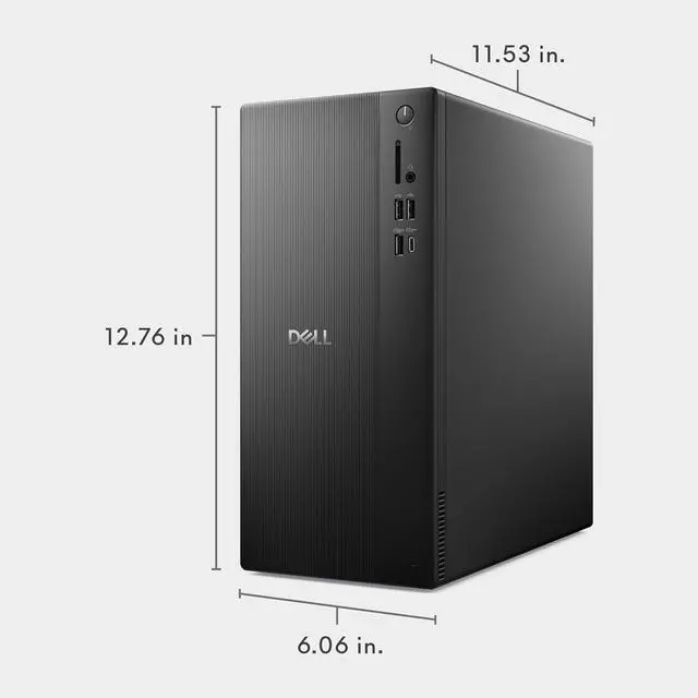 Alt view image 7 of 7 - Dell Tower Plus AI Business Desktop (Intel Ultra 7 265F, 32GB DDR5, 1TB SSD, GeForce RTX 4060, 360W PSU, WiFi 6, Bluetooth 5.2, RJ-45, 3 Display Port, HDMI, Win 11 Home)