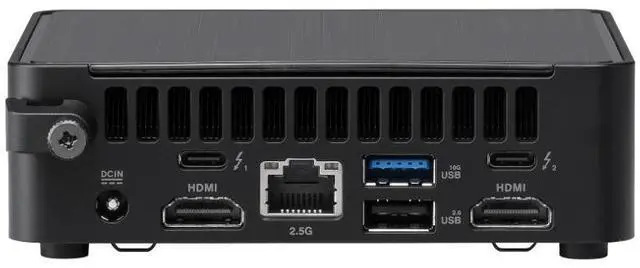 Alt view image 6 of 6 - ASUS NUC 14 Pro Slim AI Powered Mini Desktop (Intel Ultra 5-125H , Intel Arc Shared, 16GB DDR5, 4TB PCIe SSD, 2 Thunderbolt 4, WiFi 6E, Bluetooth 5.3, 120W PSU, RJ-45, 2 HDMI, Win 11 Home)