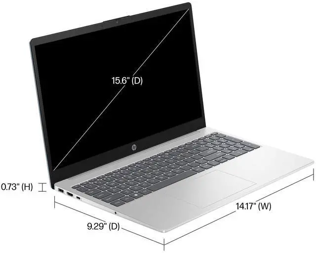 Alt view image 7 of 7 - HP 15 Student & Business Laptop 15.6" Touchscreen IPS FHD Display (AMD Ryzen 5 7520U, 8GB LPDDR5, 2TB PCIe SSD, AMD Radeon, WiFi 6, Webcam, Bluetooth 5.2, Win 11 Home)
