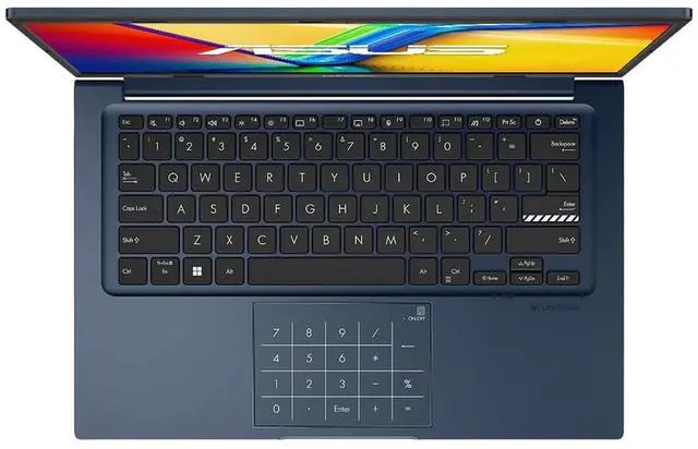 Alt view image 4 of 7 - ASUS Vivobook 14 Business Laptop 14.0" IPS FHD Display (Intel i7-1355U, 12GB DDR4, 512GB SSD, Intel Iris Xe, WiFi 5, Webcam, Bluetooth 5.1, Win 11 Home)