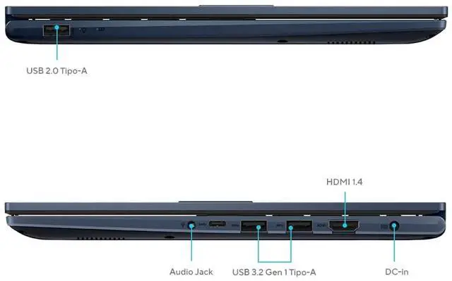 Alt view image 7 of 7 - ASUS Vivobook 14 Business Laptop 14.0" IPS FHD Display (Intel i7-1355U, 12GB DDR4, 512GB SSD, Intel Iris Xe, WiFi 5, Webcam, Bluetooth 5.1, Win 11 Home)