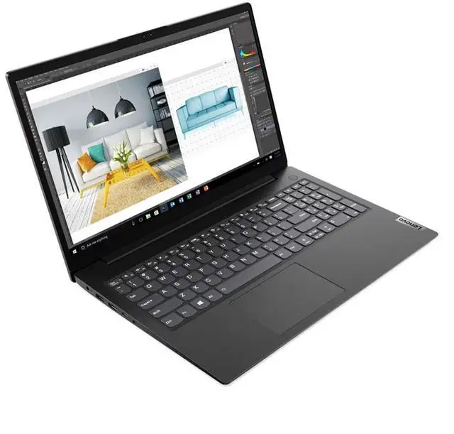 Alt view image 2 of 7 - Lenovo V15 Gen 2 Business Laptop 15.6" FHD Anti-Glare Display (Intel Celeron N4500, 16GB DDR4, 256GB M.2  PCIe SSD, Intel UHD Graphics, WiFi, HD Webcam, RJ-45, HDMI, English Keyboard (UK), Win 11 Pro)