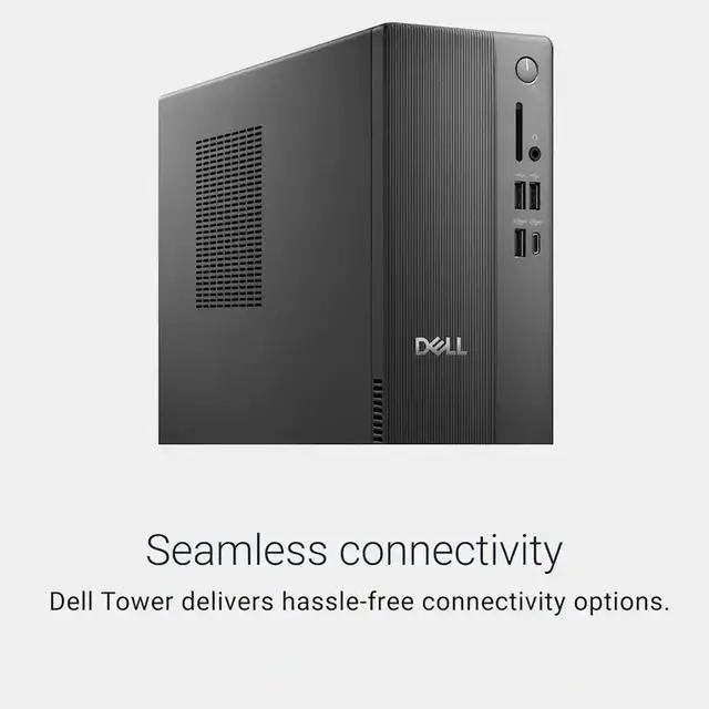 Alt view image 2 of 7 - Dell Slim ECS1250 AI Powered Desktop (Intel Ultra 7-265, 64GB DDR5, 2TB PCIe SSD, Intel Graphics, 180W PSU, WiFi 6, Bluetooth 5.2, RJ-45, 1 Display Port, HDMI, Win 11 Home)