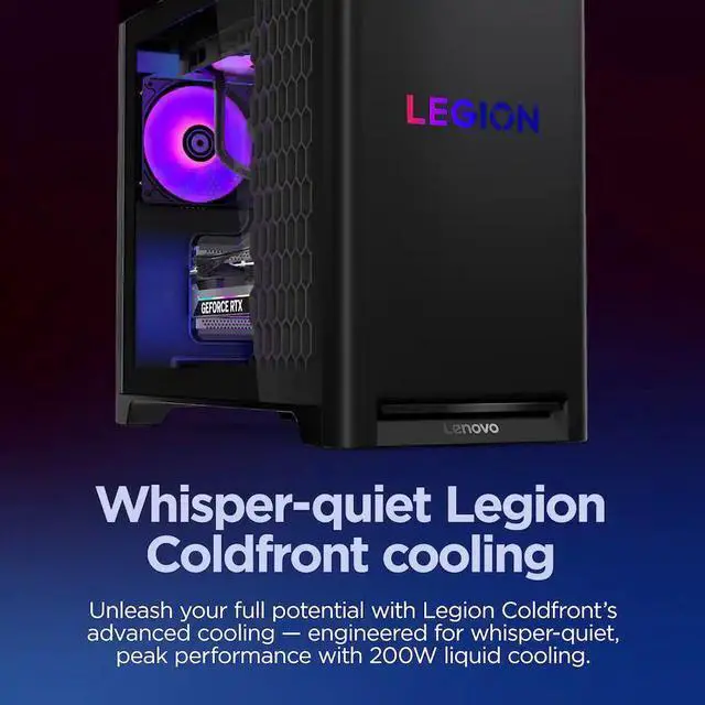 Alt view image 2 of 7 - Lenovo Legion Tower 5i Gaming Desktop PC (Intel Ultra 7 265F, GeForce RTX 5060 Ti 8GB GDDR7, 32GB DDR5, 1TB PCIe SSD, Win 11 Pro)