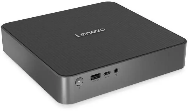 Alt view image 6 of 7 - Lenovo IdeaCentre Business Mini Desktop (similar to Nuc) (13th Gen Intel Core 7 240H, 32GB DDR5, 4TB PCIe PCIe SSD, Thunderbolt 4, WiFi 7, Bluetooth 5.4, RJ-45, HDMI, Win 11 Home) Luna Grey