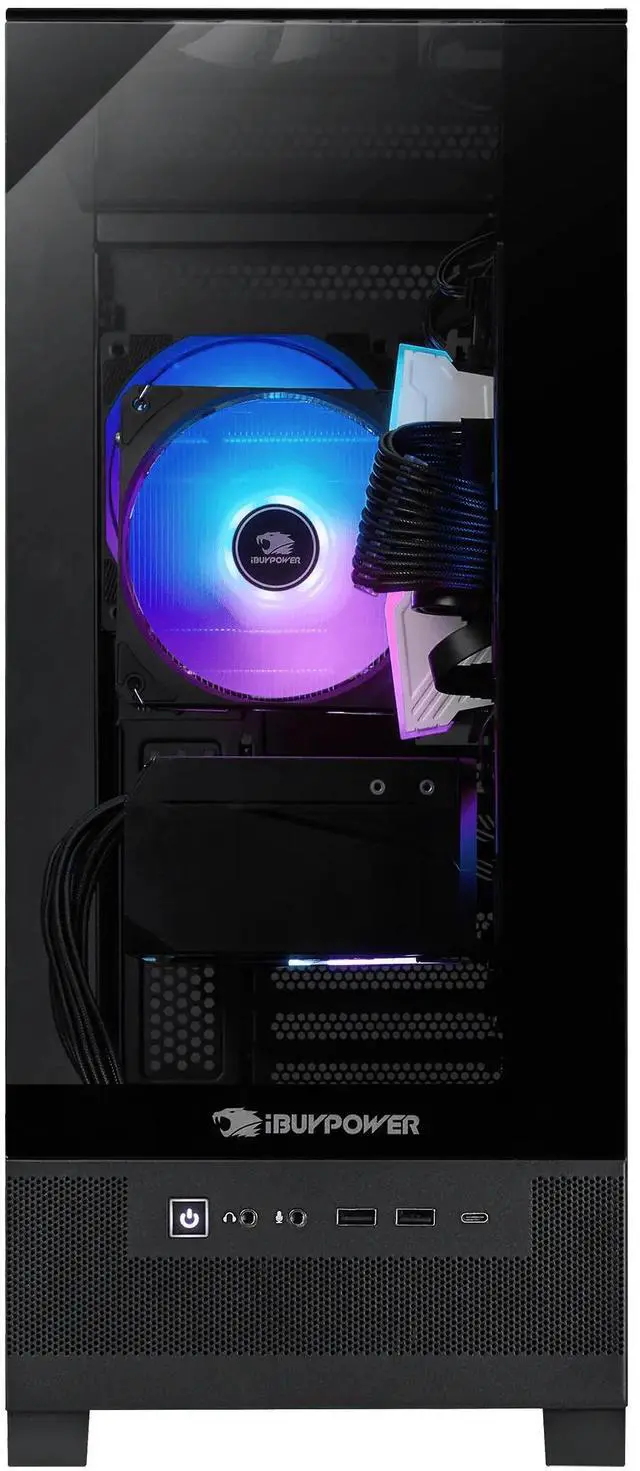 Alt view image 5 of 7 - Ibuypower Element SE Gaming Desktop PC (Intel i5-14400F, NVIDIA GeForce RTX 5060 8GB GDDR7, 16GB DDR5, 256GB PCIe SSD + 1TB HDD, Win 11 Pro)