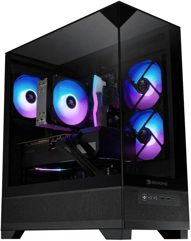 Alt view image 7 of 7 - Ibuypower Element SE Gaming Desktop PC (Intel i5-14400F, NVIDIA GeForce RTX 5060 8GB GDDR7, 16GB DDR5, 256GB PCIe SSD + 1TB HDD, Win 11 Pro)