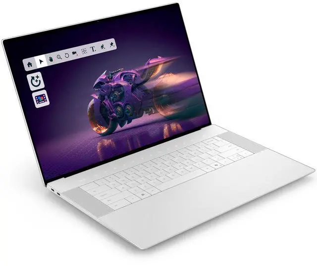 Alt view image 2 of 7 - Dell Premium DA16250 High Performance Professional Laptop 16.3" 4K (Intel Ultra 7-255H, 32GB LPDDR5X, 2TB PCIe SSD, GeForce RTX 5050, Win 11 Pro)