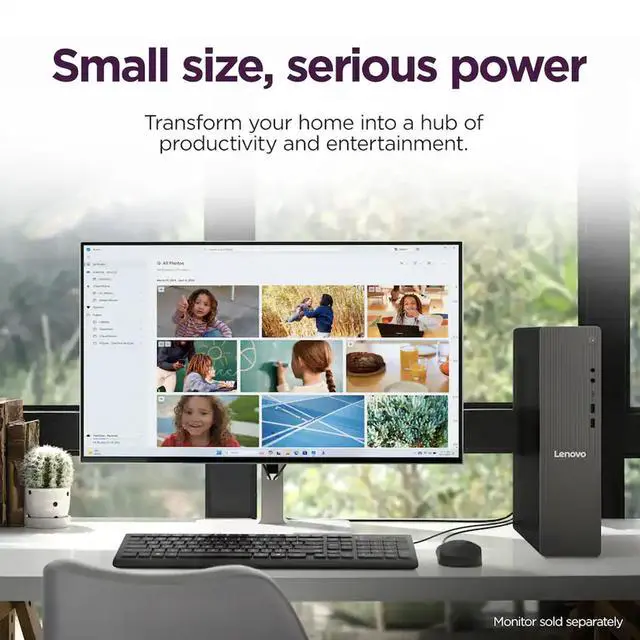 Alt view image 6 of 7 - Lenovo IdeaCentre Tower 8 HIGH PERFORMANCE Desktop (AMD Ryzen 7 250, 16GB DDR5, 1TB SSD, AMD Radeon 780M, 260W PSU, WiFi 6, Bluetooth 5.3, RJ-45, 1 Display Port, Win 11 Home) w/DKZ USB Port Expander