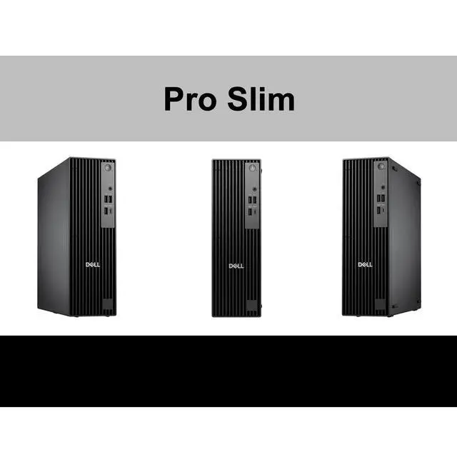 Alt view image 2 of 7 - Dell Pro Slim QCS1255 AI Business Desktop (AMD Ryzen 5 8500G, 16GB DDR5, 512GB SSD, AMD Radeon 740M, 180W PSU, RJ-45, 1 Display Port, HDMI, Win 11 Pro) w/DKZ USB Port Expander