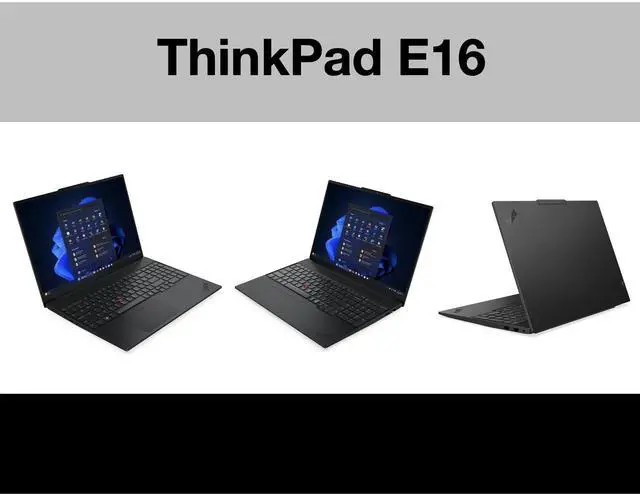 Alt view image 2 of 7 - Lenovo ThinkPad E16 Business Laptop 16.0" IPS WUXGA Display (Intel Ultra 7-256V, 16GB LPDDR5X, 2TB PCIe SSD, Intel Arc 140V, Backlit KB, Fingerprint, Win 11 Pro) w/Dockztorm Wireless Mouse