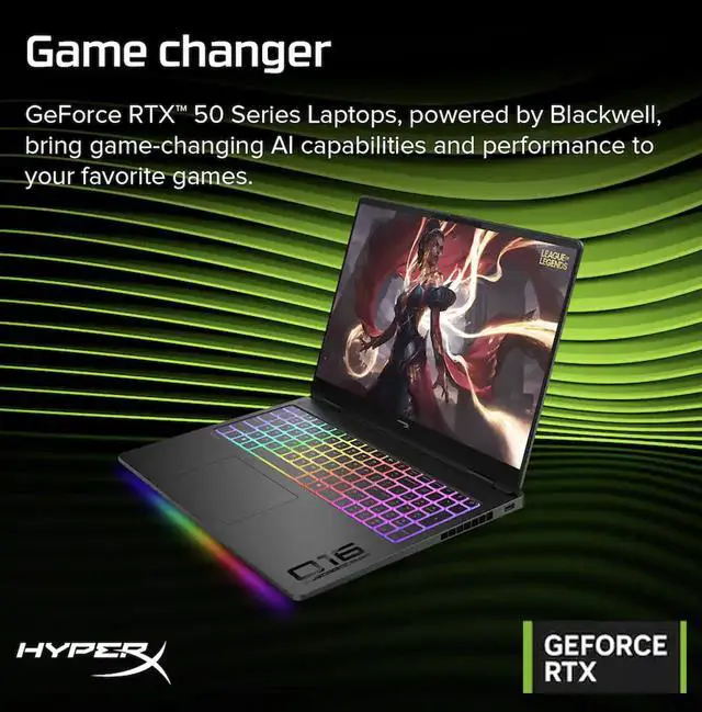 Alt view image 7 of 7 - HP OMEN MAX HyperX AI Gaming Laptop 16.0" 240Hz OLED WQXGA Display (Intel Ultra 9 290HX Plus, NVIDIA GeForce RTX 5070 Ti 12GB, 32GB DDR5, 1TB PCIe SSD, Win 11 Pro) w/Dockztorm Wireless Mouse