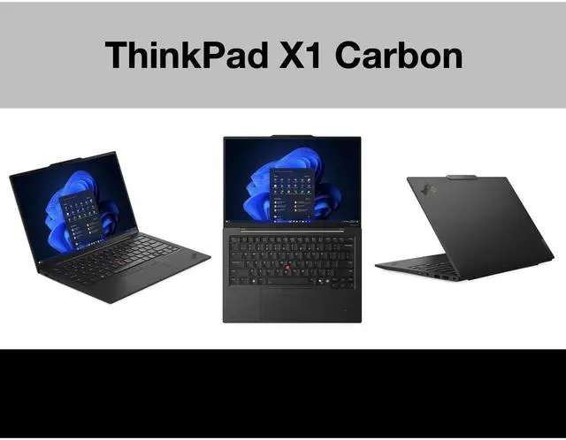 Alt view image 2 of 7 - Lenovo ThinkPad X1 Carbon Copilot + Laptop 14.0" OLED 2.8K Display (Intel Ultra 7-258V, 32GB LPDDR5X, 2TB PCIe SSD, Intel Arc 140V, Backlit KB, Fingerprint, Win 11 Pro) w/Dockztorm Wireless Mouse