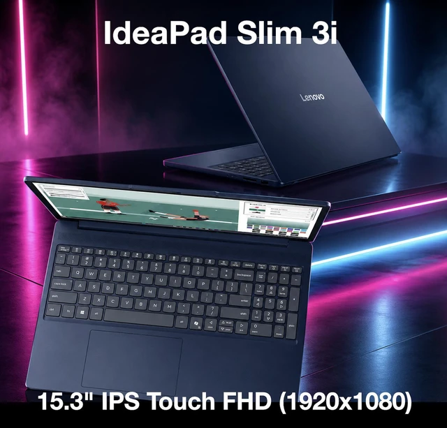 Alt view image 4 of 7 - Lenovo IdeaPad Slim 3i ULTRA THIN & LIGHT Laptop 15.3" Touchscreen IPS WUXGA Display (Intel Core 7 350, 32GB DDR5, 2TB M.2 PCIe SSD, Intel Graphics, WiFi 6, Win 11 Pro) w/Dockztorm Wireless Mouse