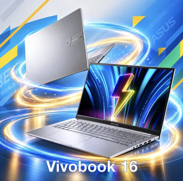 Alt view image 2 of 7 - ASUS Vivobook 16 Vivobook 16 Business Laptop 16.0" IPS WUXGA Display (Intel i9-13900H, 24GB DDR4, 2TB PCIe SSD, Intel Iris Xe, Backlit KB, Fingerprint, WiFi 6E, Win 11 Pro) w/Dockztorm Wireless Mouse