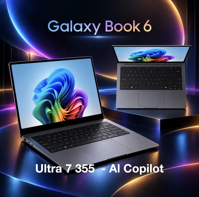 Alt view image 4 of 7 - Samsung Galaxy Book6 AI Powered Laptop 16.0" Touchscreen IPS WUXGA Display (Intel Ultra 7 355, 16GB LPDDR5X, 2TB PCIe SSD, Intel Graphics, Fingerprint, WiFi 6E, Win 11 Pro) w/Dockztorm Wireless Mouse