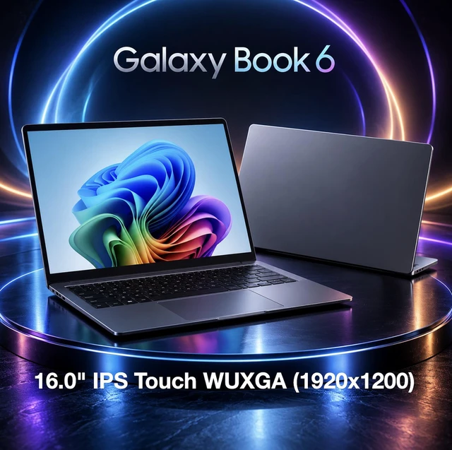 Alt view image 5 of 7 - Samsung Galaxy Book6 AI Powered Laptop 16.0" Touchscreen IPS WUXGA Display (Intel Ultra 7 355, 16GB LPDDR5X, 2TB PCIe SSD, Intel Graphics, Fingerprint, WiFi 6E, Win 11 Pro) w/Dockztorm Wireless Mouse