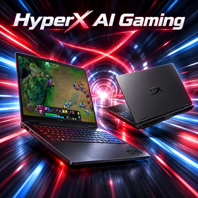 Alt view image 2 of 7 - HP OMEN HyperX AI Gaming Laptop 15.3" 180Hz IPS WQXGA Display (Intel Ultra 9- 275HX, GeForce RTX 5070 8GB, 32GB DDR5, 1TB SSD, RGB KB, WiFi 7, Webcam, Win 11 Home) w/Dockztorm Wireless Mouse