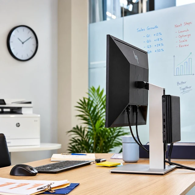 Alt view image 6 of 7 - HP Pro Mini 400 G9 Business Mini Desktop (Intel i5-12500T, Intel UHD 770, 64GB DDR4, 8TB PCIe SSD, WiFi 6E, Bluetooth 5.4, 90W PSU, RJ-45, 2 Display Port, Win 11 Pro) w/DKZ USB Port Expander