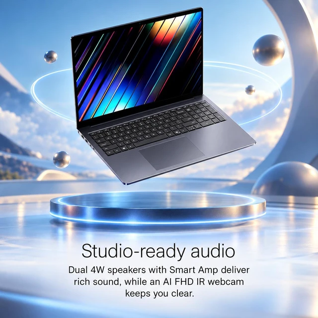 Alt view image 7 of 7 - Dell 16S Copilot + Laptop 16.0" Touchscreen LED WUXGA Display (Intel Ultra 7 355, 16GB LPDDR5X, 2TB PCIe SSD, Intel Graphics, Backlit KB, 2 Thunderbolt 4, Win 11 Home) w/Dockztorm Wireless Mouse