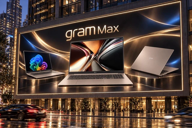Alt view image 2 of 7 - LG gram Max Copilot + Laptop 17.0" Touchscreen IPS WQXGA Display (Intel Ultra 7 355, 16GB LPDDR5X, 2TB PCIe SSD, Intel Graphics, Backlit KB, 2 Thunderbolt 4, Win 11 Pro) w/Dockztorm Wireless Mouse