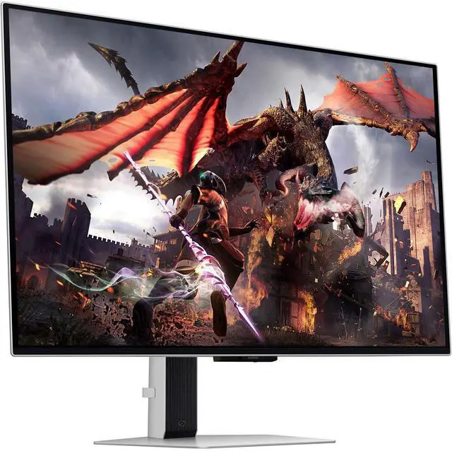 Alt view image 2 of 7 - SAMSUNG Odyssey OLED G8 (G80SD) 32" Gaming Monitor, 240 Hz 4K UHD Display, VESA Mount (100x100mm), Sleek Metal Design (2025 Latest Model - LS32DG802SNXZA)
