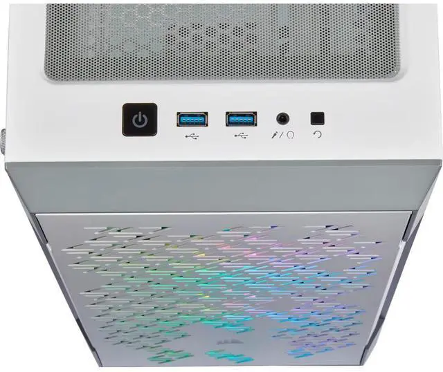 Alt view image 5 of 5 - Velztorm iCUE 220T RGB Airflow Mid-Tower Velztorm Version White Case- CC-9900017-VEL