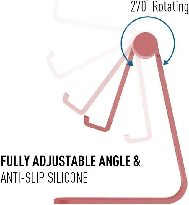 Alt view image 6 of 7 - Universal Aluminum Adjustable Holder Multi-Angle stand Dock for Mobile Phone Kindle Tablet