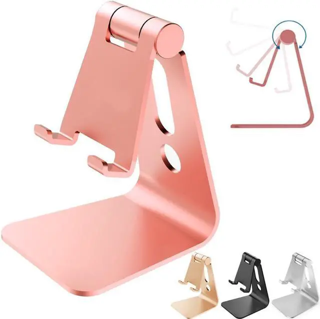 Main image of Universal Aluminum Adjustable Holder Multi-Angle stand Dock for Mobile Phone Kindle Tablet