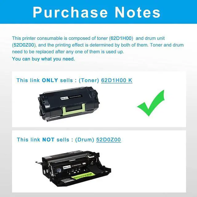 Alt view image 3 of 7 - LCL Compatible Toner Cartridge Replacement for Lexmark 621H 62D1H00 62D1000 25000 Pages MX710DE MX710DHE MX711DE MX711DHE MX711DTHE MX810DE MX810DFE MX810DPE MX810DME MX810DTE MX810DT (1-Pack Black)