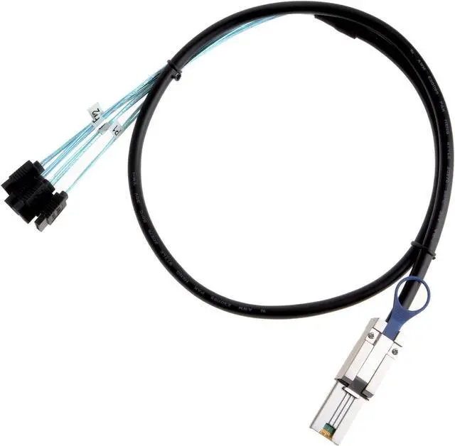 Alt view image 2 of 3 - CableCreation Mini SAS 26Pin (SFF-8088) Male to 4 SATA 7Pin Female Cable, Mini SAS Host/Controller to 4 SATA Target/Backplane, 2M / 6.6FT