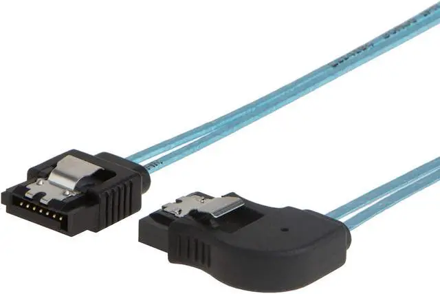 Main image of CableCreation SATA III Cable, [5-Pack] 18-inch SATA III 6.0 Gbps 7pin Female Straight to Right Angle Female Data Cable with Locking Latch, 1.5FT Blue