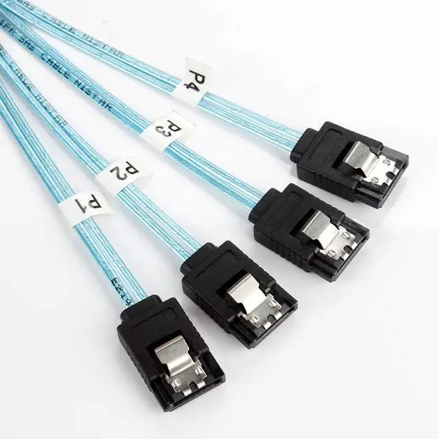 Alt view image 5 of 5 - South City Mall Internal HD Mini SAS to 4XSATA Cable,1.6ft SFF-8643 Host to 4X SATA Target Cable Compatible with Raid Controller Hard Drive